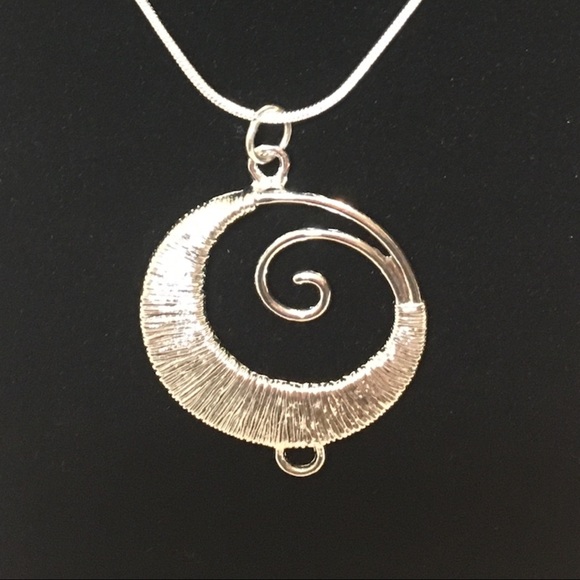 Earrings-Swirl, Neckl-Swirl Sterling Sterling 925 - Picture 3 of 8